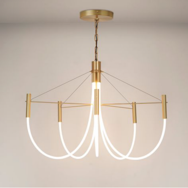 Suspension lustre CVL Paradoxe 5L à chaîne - 4 finitions