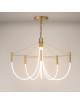 Suspension lustre CVL Paradoxe 5L à chaîne - 4 finitions