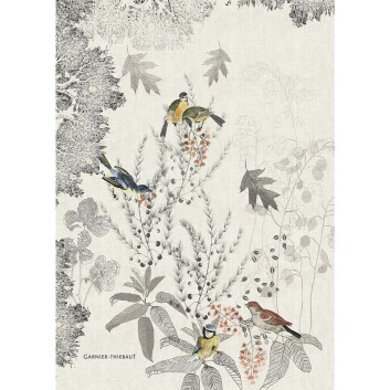 Torchon Monochrome Fusain Garnier Thiebaut