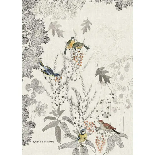 Torchon Monochrome Fusain Garnier Thiebaut