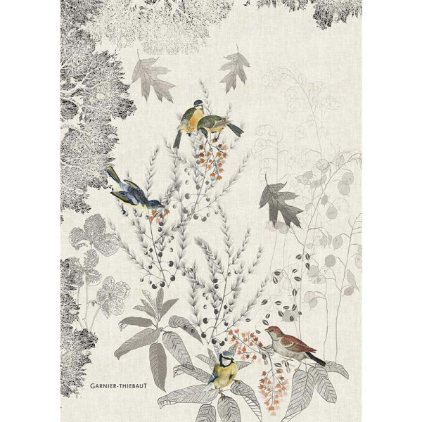Torchon Monochrome Fusain Garnier Thiebaut