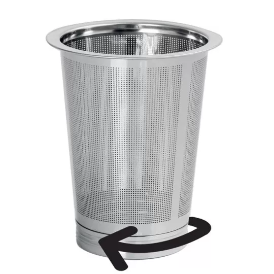 Filtre à thé CRISTEL tout inox pour théière Darjeeling - 2 tailles