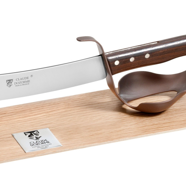 Sabre à Champagne Dozorme bronze vallernia socle hêtre