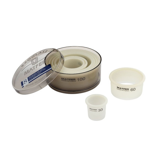 Boite de 8 découpoirs Exoglass MATFER ronds unis