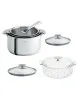 Set batterie vapeur Cristel Casteline 7 pièces