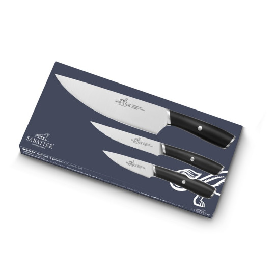 Set de 3 couteaux SABATIER Pyxis Chef, Universel et Office acier
