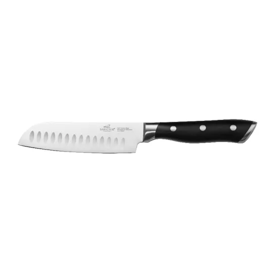 Couteau Mini-Santoku SABATIER Hercules 13cm acier rivets inox