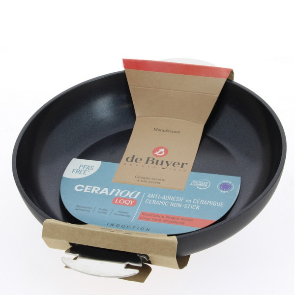 Poêle aluminium et céramique DE BUYER Ceranoa amovible - 4 tailles
