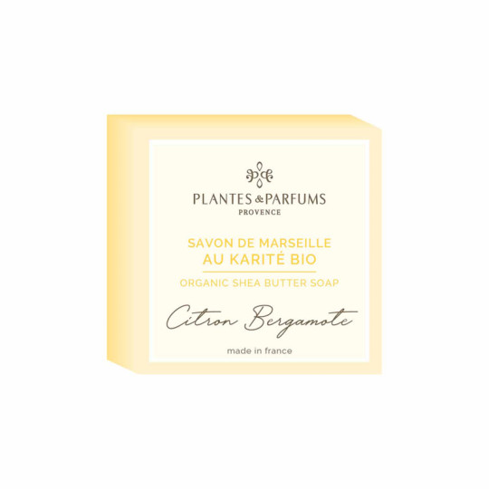 Savon de Marseille PLANTES & PARFUMS au karité 100g - 3 parfums