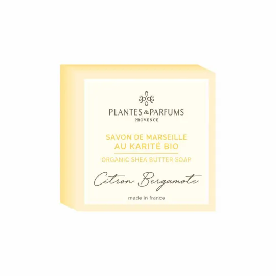 Savon de Marseille PLANTES & PARFUMS au karité 100g - 3 parfums