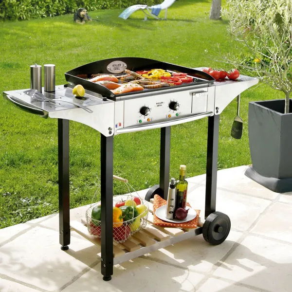 Ensemble ROLLER GRILL PL600E Plancha Electrique 600