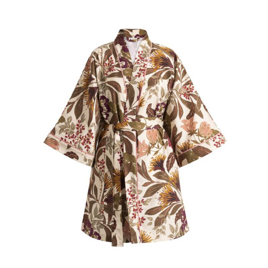 Kimono Le Jacquard Français Panache de Fleurs en coton - 2 tailles