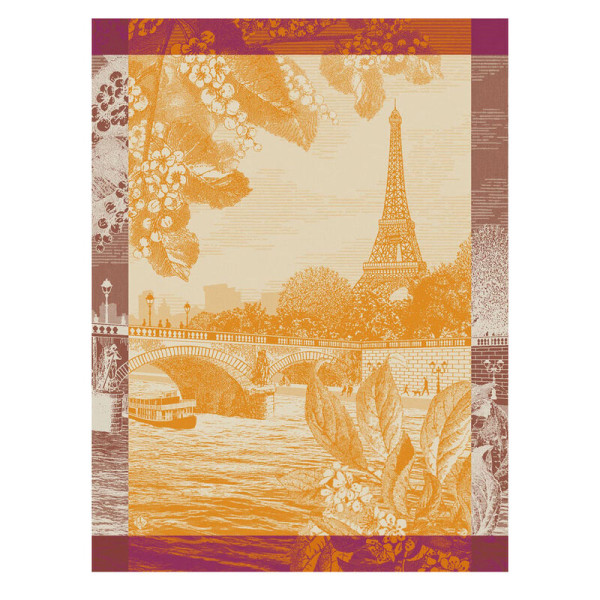 Torchon Le Jacquard Français Paris sur Seine Coton 60x80cm - 3 coloris