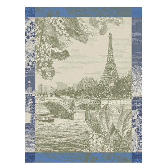 Torchon Le Jacquard Français Paris sur Seine Coton 60x80cm - 3 coloris