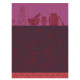 Torchon Le Jacquard Français Moutarde en Fleurs Coton 60x80cm - 3 coloris