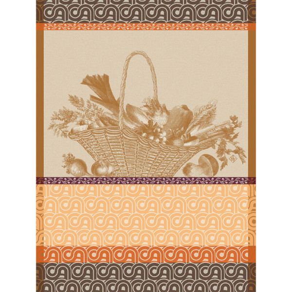 Torchon Le Jacquard Français Potager d'Hiver Coton 60x80cm - 3 coloris