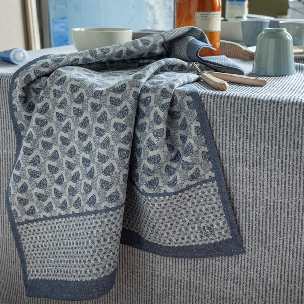 Torchon Le Jacquard Français Empreintes Coton 60x80cm - 2 coloris