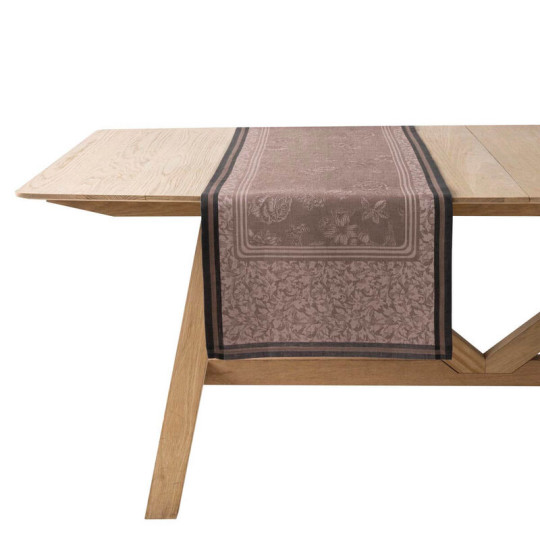 Chemin de table Le Jacquard Français Romance Lin - 3 coloris 2 tailles