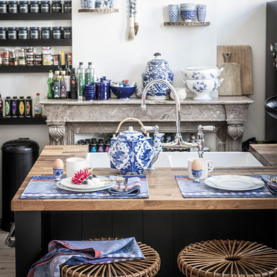 4 sets de table Le Jacquard Français Gipsy Coton enduit - 3 coloris
