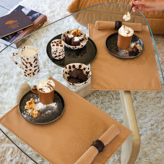 4 sets de table Le Jacquard Français Végétal Mood Coton enduit 50x36cm - 6 coloris