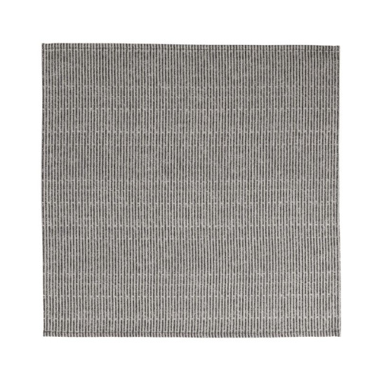 4 serviettes de table Le Jacquard Français Empreintes Rayures Coton 50x50cm - 2 coloris