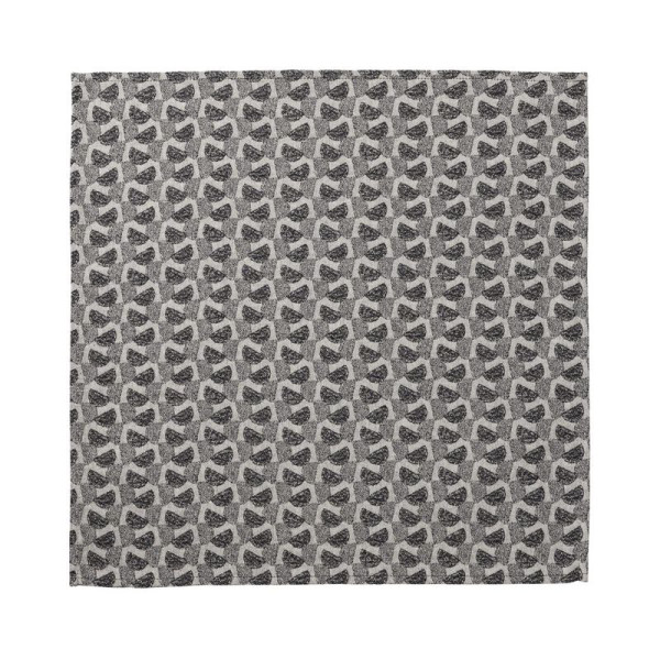 4 serviettes de table Le Jacquard Français Empreintes Pois Coton 50x50cm - 2 coloris