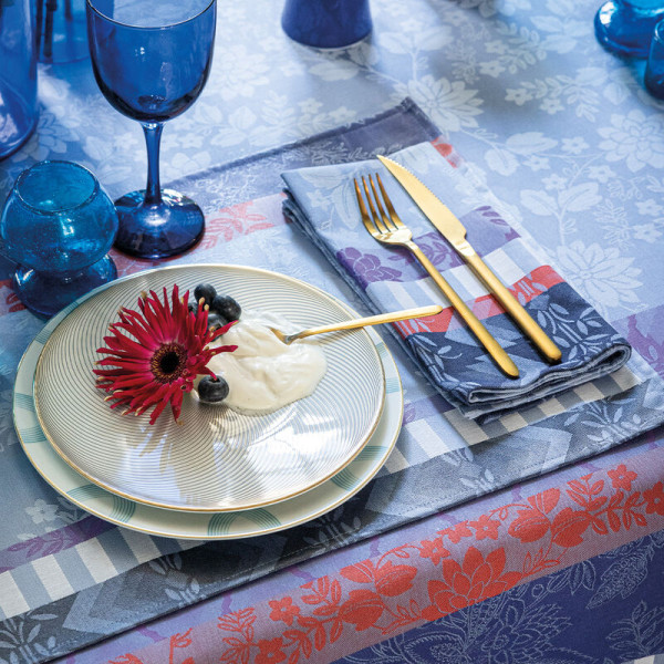 4 serviettes de table Le Jacquard Français Gipsy Coton 50x50cm - 3 coloris