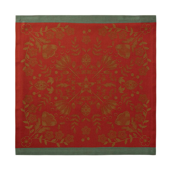 4 serviettes de table Le Jacquard Français Féerie Coton 55x55cm - 2 coloris