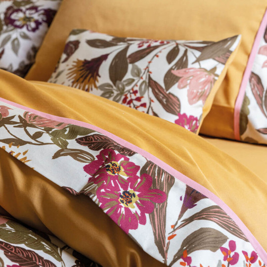 Drap plat Le Jacquard Français Panache de Fleurs Coton - 2 tailles