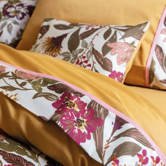 Drap plat Le Jacquard Français Panache de Fleurs Coton - 2 tailles