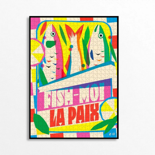 Puzzle PIECE AND LOVE Fish-moi la paix 1000 pièces 68x49cm