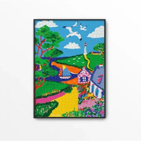 Puzzle PIECE & LOVE BZH 1000 pièces 68x49cm