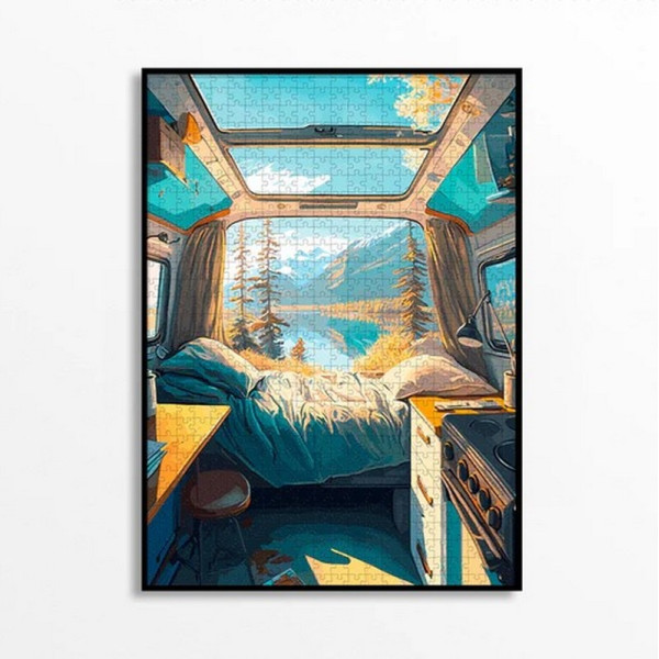 Puzzle PIECE & LOVE Van life 1000 pièces 68x49cm