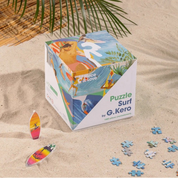 Puzzle PIECE & LOVE Surf 1000 pièces 68x49cm