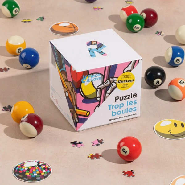 Puzzle PIECE & LOVE Trop les boules ! 1000 pièces 68x49cm