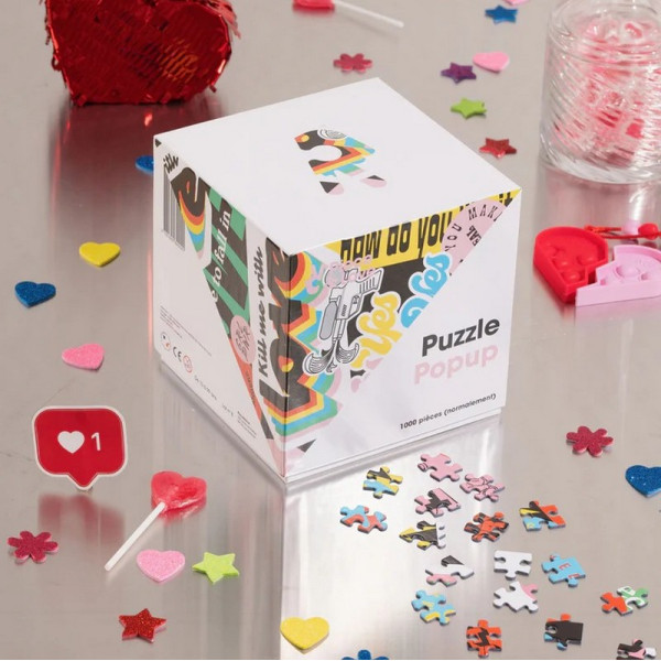 Puzzle PIECE & LOVE Popup 1000 pièces 68x49cm