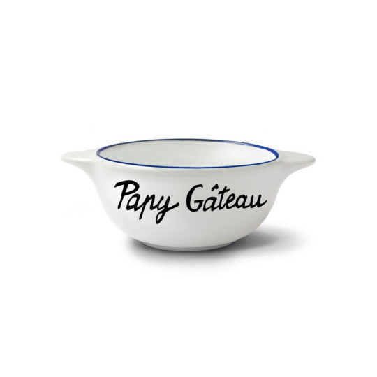 Bol breton revisité PIED DE POULE Papy gâteau en faïence 12cm 30cl
