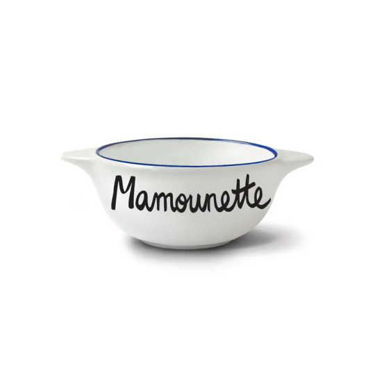 Bol breton revisité PIED DE POULE Mamounette en faïence 12cm 30cl