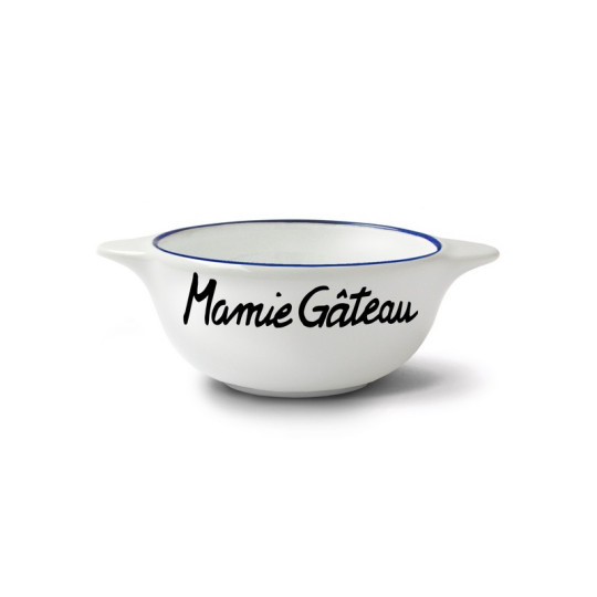 Bol breton revisité PIED DE POULE Mamie gâteau en faïence 12cm 30cl
