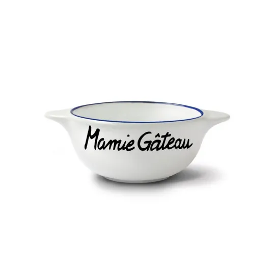 Bol breton revisité PIED DE POULE Mamie gâteau en faïence 12cm 30cl