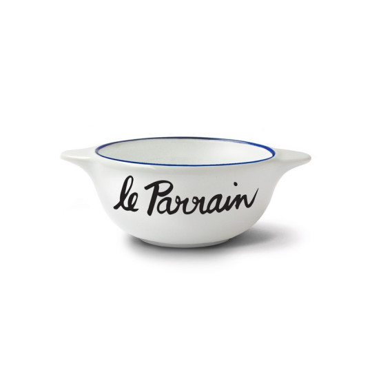 Bol breton revisité PIED DE POULE Le parrain en faïence 12cm 30cl