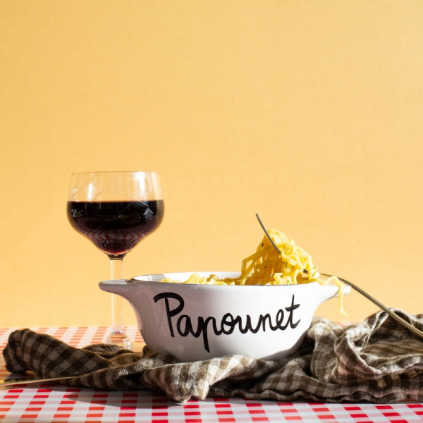 Bol breton revisité PIED DE POULE Papounet en faïence 12cm 30cl