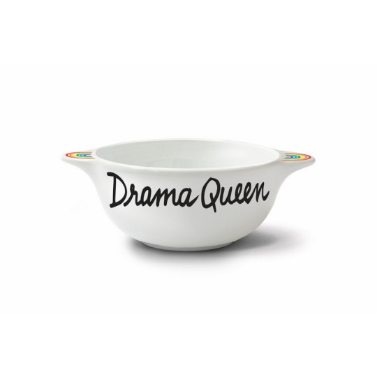 Bol breton revisité PIED DE POULE Drama Queen en faïence 12cm 30cl