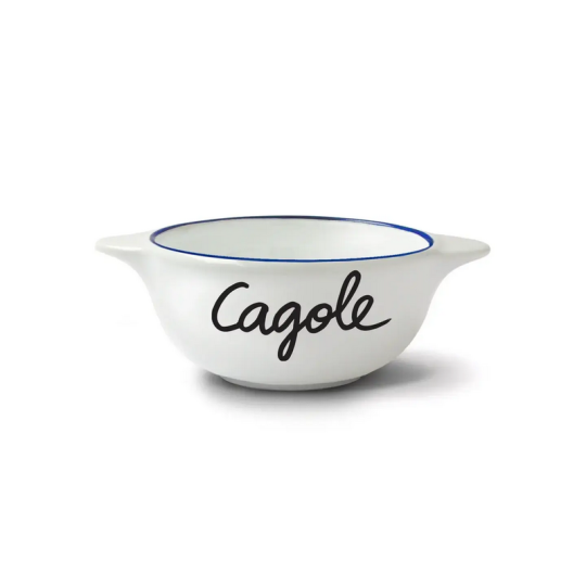 Bol breton revisité PIED DE POULE Cagole en faïence 12cm 30cl