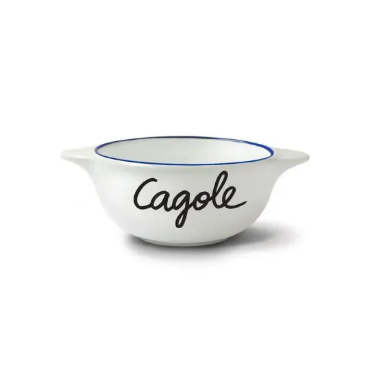 Bol breton revisité PIED DE POULE Cagole en faïence 12cm 30cl