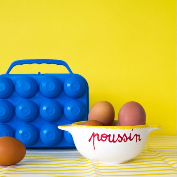 Bol breton revisité PIED DE POULE Poussin en faïence 12cm 30cl