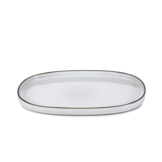 Assiette ovale 35cm Caractère REVOL PORCELAINE - 6 coloris