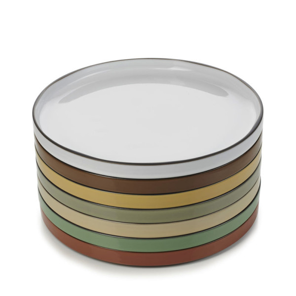 Assiette plate 26cm Caractère REVOL PORCELAINE - 6 coloris