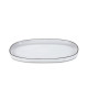 Plat ovale Caractère REVOL PORCELAINE Blanc cumulus 46.5x28.7cm