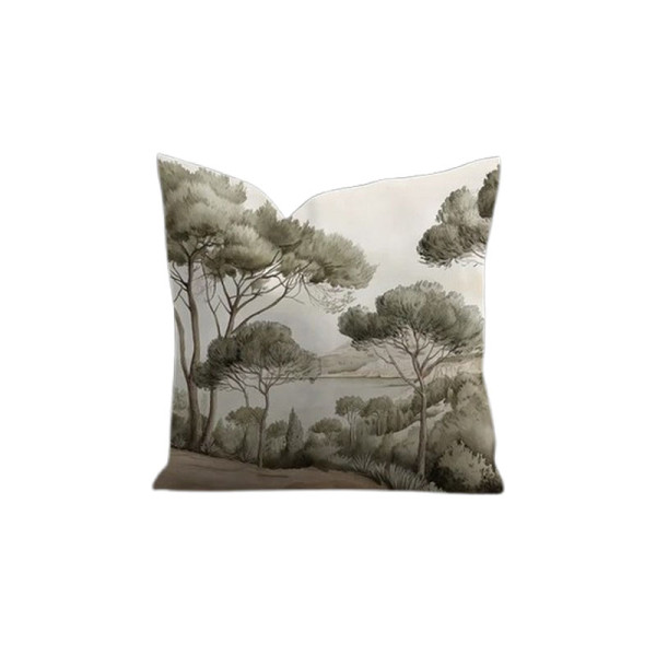 Coussin velours Liouquet PODEVACHE carré 45x45cm